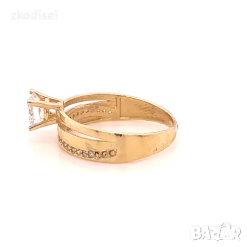 Златен дамски пръстен 2,91гр. 14кр.проба:585 размер:58 модел:4089-4, снимка 3 - Пръстени - 48595981