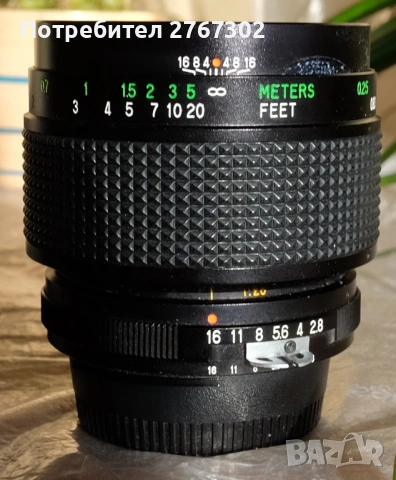 vivitar 55mm f/2.8 Macro Lens. Nikon Mount, снимка 4 - Обективи и филтри - 53516797