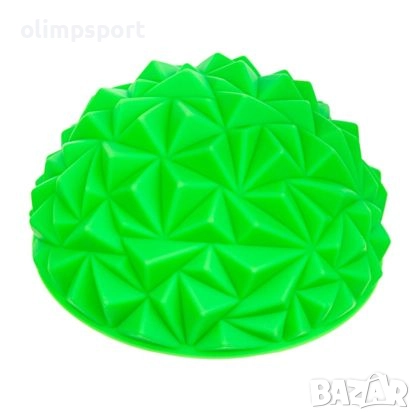 Масажна полусфера за баланс, Ф16 см, Зелена /90071002/ 