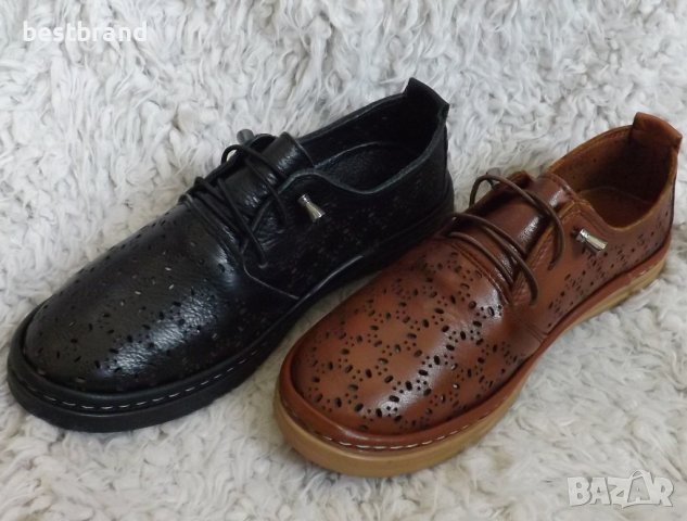 Обувки, естествена кожа, ластични връзки, код 603/ББ1/68, снимка 8 - Дамски ежедневни обувки - 40820449
