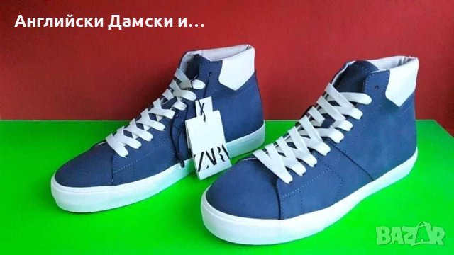 Английски мъжки кецове-ZARA , снимка 1 - Кецове - 40445167