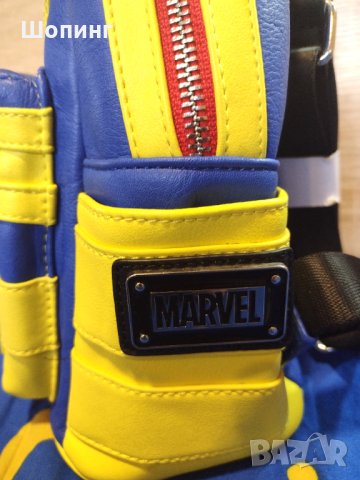 Оригинална кожена раница Marvel, снимка 7 - Раници - 42017608