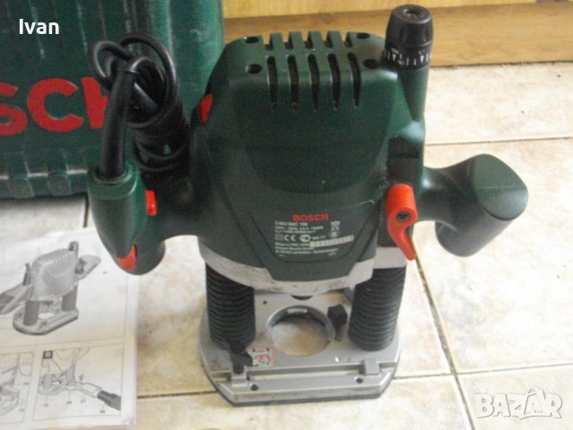 BOSCH POF 1300 ACE 1300 Вата ф8мм Оберфреза Голяма Бош ОТЛИЧНА Ход 50мм С Куфар, снимка 9 - Други инструменти - 40146608