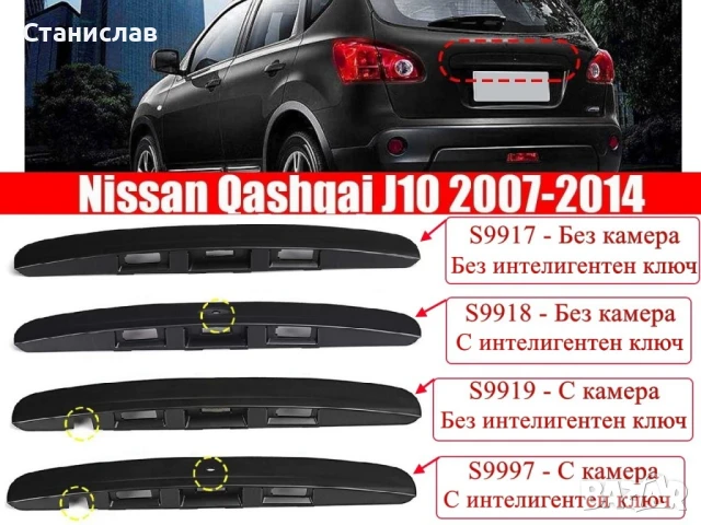 Дръжка (лайстна) за багажник на Nissan Qashqai J10, снимка 5 - Части - 50627305