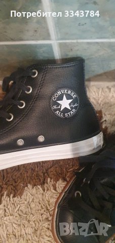 Кожени кецове Converse, снимка 2 - Детски маратонки - 38657265
