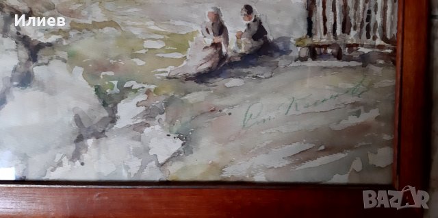 Стари около 1940 г.картини,картина Авторски, снимка 5 - Картини - 39541491