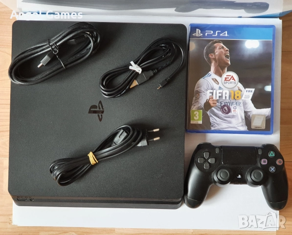Playstation 4 Slim 500GB PS4 Плейстейшън слим конзола джойстик PS FIFA