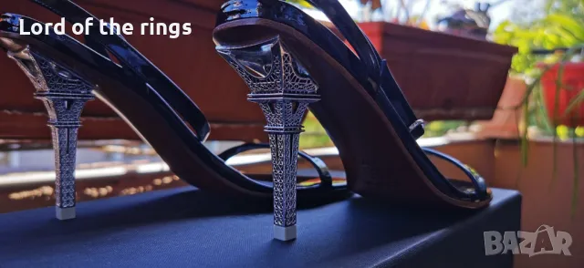 Оригинални маркови дамски обувки VETEMENTS Eiffel Tower - 37 номер, снимка 4 - Дамски елегантни обувки - 49992818