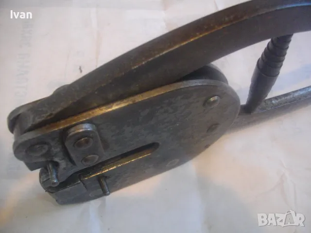 ГОЛЕМИ МАСИВНИ ЩАНЦОВИ КЛЕЩИ СТАРО КАЧЕСТВО ЗА СЪЕДИНЯВАНЕ НА ЛАМАРИНА 2,2кг ФРГ EDEL 24 ОТВОР 36мм, снимка 9 - Клещи - 50350725