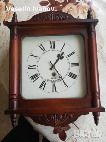 Стенен часовник Vesna, снимка 2 - Антикварни и старинни предмети - 36329859
