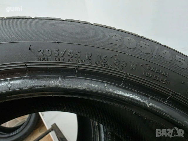 2бр летни гуми 205/45/16 CONTINENTAL L05150 , снимка 4 - Гуми и джанти - 53851901