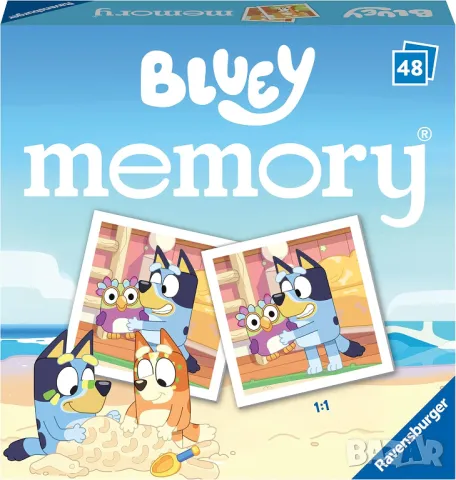 Оригинален Ravensburger Блуи мемо игра за памет/ Bluey memo, снимка 1