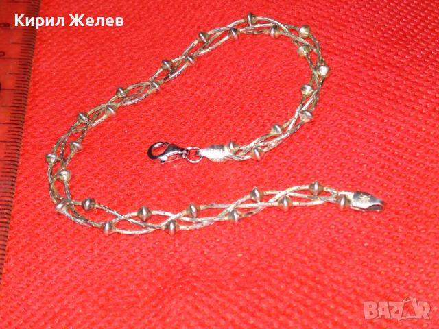 КРАСИВА СРЕБЪРНА ГРИВНА МАРКОВО СРЕБРО 925 ITALY РЯДКА ВИНТИДЖ АРТ ПЛЕТКА МАЙСТОРСКА ИЗРАБОТКА 43206, снимка 11 - Гривни - 44610745