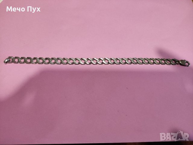 Сребърна гривна (56), снимка 2 - Гривни - 38978470