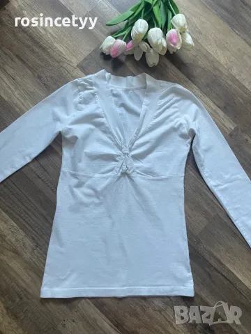 Бяла блузка, снимка 6 - Блузи с дълъг ръкав и пуловери - 23917076