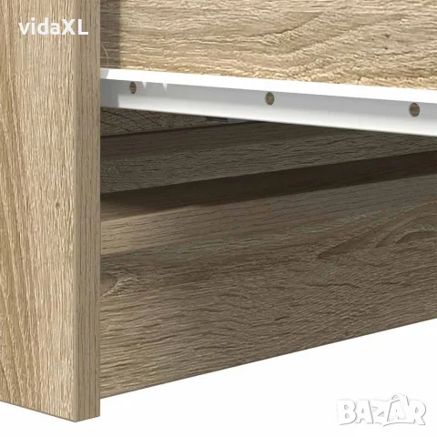 vidaXL Страничен шкаф, дъб сонома, 80x35x76 см, инженерно дърво, снимка 10 - Бюфети - 56148393