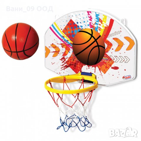 Баскетболен кош с табло за стая, снимка 1 - Играчки за стая - 35665192