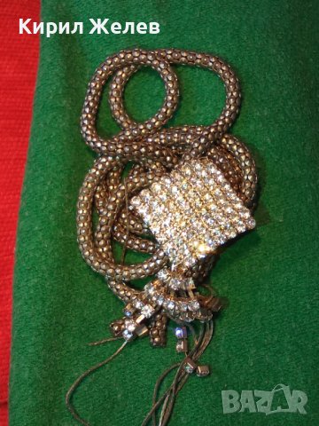 СРЕБРИСТО СКЪПОЦЕННО АРТ МОДНО КОЛИЕ МНОГО ЕФЕКТНО и БЛЕСТЯЩО 26921, снимка 2 - Колиета, медальони, синджири - 35100785