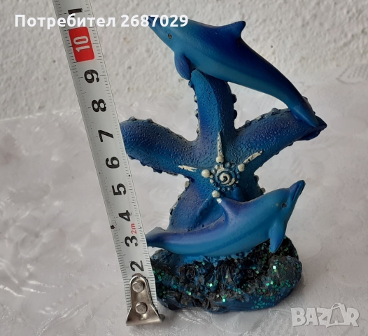 Сини делфини и морска звезда, снимка 5 - Статуетки - 36088524