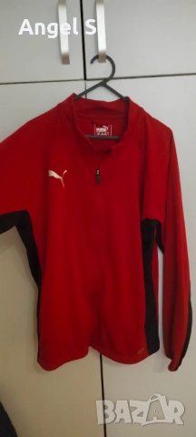 Червен спортен суичър Puma , снимка 6 - Спортни дрехи, екипи - 53611158