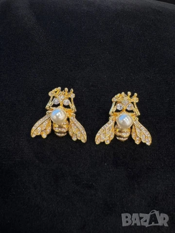 обеци от висококачествена стомана chanel valentino garavani versace ysl saint laurent , снимка 2 - Обеци - 51395628