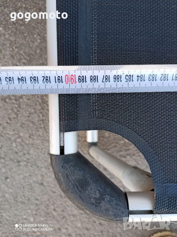 Плажно легло, креват, шезлонг - черно, снимка 8 - Къмпинг мебели - 36242291