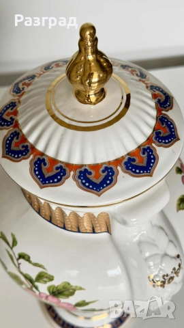 Винтидж порцеланова амфора / ваза с капак, снимка 5 - Вази - 52444420