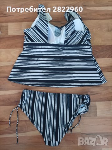 Ulla Popken/HUT голям размер бански танкини, снимка 7 - Бански костюми - 36381587