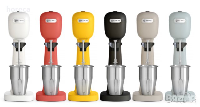 Млечен шейкър Bronwasser - две скорости, 2 чаши и 4 бъркалки - бял, снимка 2 - Обзавеждане за заведение - 41363955