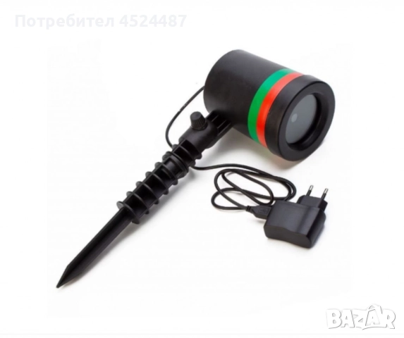 Лазерен прожектор Проектор за Коледна украса "Коледна лазерна лампа с Празнична светлина", снимка 3 - Соларни лампи - 51775160