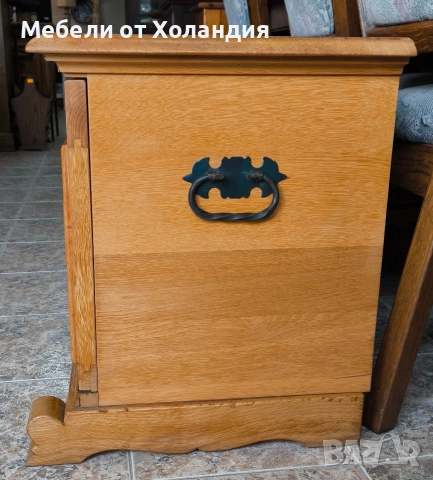 Дъбов нисък шкаф, снимка 4 - Шкафове - 53595019