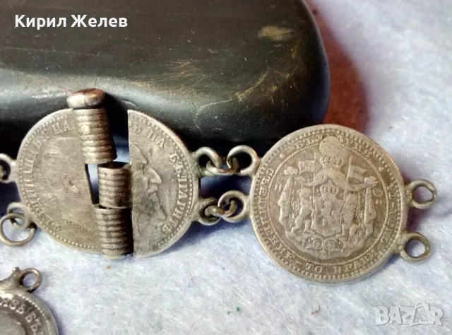 СТАРИННА МАЙСТОРСКА СРЕБЪРНА ГРИВНА със СРЕБЪРНИ МОНЕТИ 50 СТОТИНКИ на ЦАР ФЕРДИНАНД I 47953, снимка 14 - Антикварни и старинни предмети - 48467708