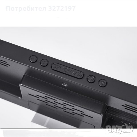 Цифров LED огледален настолен часовник,цифрова аларма,дата,температура и др.функции, снимка 2 - Други - 40933576