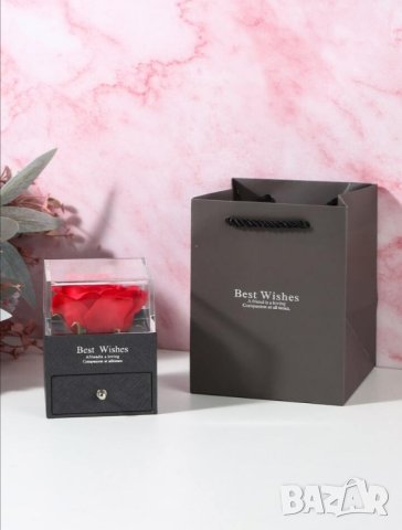 Луксозна кутия с роза и колие с прожекция за подарък , снимка 3 - Други - 41736883