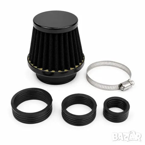 Спортен въздушен филтър 48 mm с три адаптера черен, снимка 4 - Аксесоари и консумативи - 55866389
