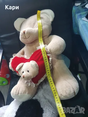  Големи Плюшени играчки 63см куче и 45см слон и мече, снимка 16 - Плюшени играчки - 47966857