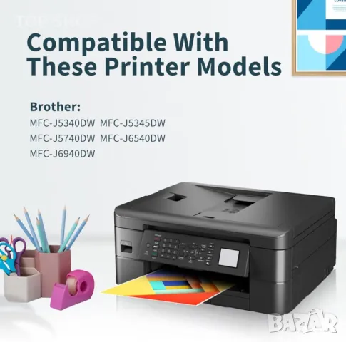 OINKWERE LC422XL LC-422XL Касети с мастило за Brother LC422 за Brother MFC-J5340DW MFC-J5345DW-4 бр., снимка 4 - Консумативи за принтери - 49500174