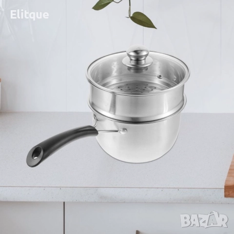 Многофункционална тенджера касерола от неръждаема стомана "Готвене на пара добавка в комплекта ", снимка 7 - Други - 52894808