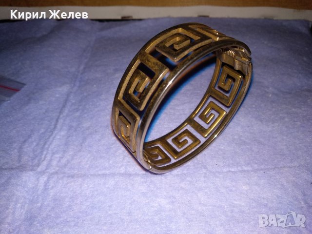 ПОЗЛАТЕНА АЖУРНА ВИНТИДЖ ГРИВНА от БЛАГОРОДНА НЕРЪЖДАЕМА СТОМАНА 38343, снимка 5 - Гривни - 41192283