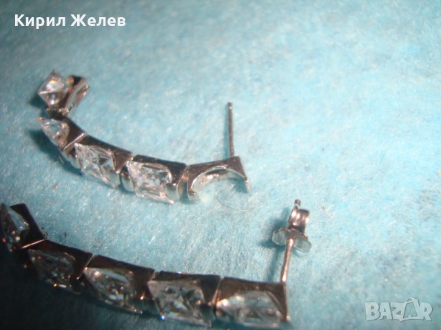 СРЕБЪРНИ КРИСТАЛНИ БЕЛ ЕПОК СТИЛ ВИНТИДЖ СКЪПОЦЕННИ ОБЕЦИ 25654, снимка 9 - Антикварни и старинни предмети - 35736280