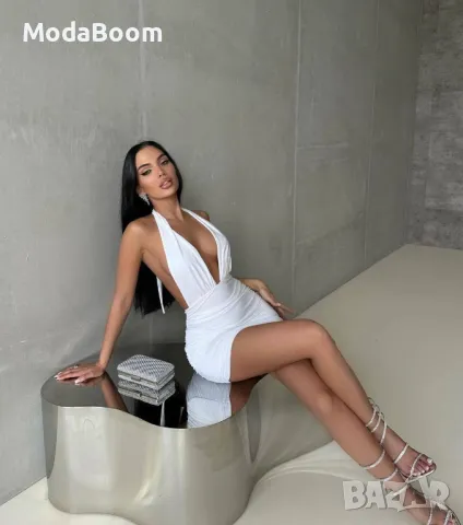 Бяла дамска рокля , снимка 2 - Рокли - 48748949