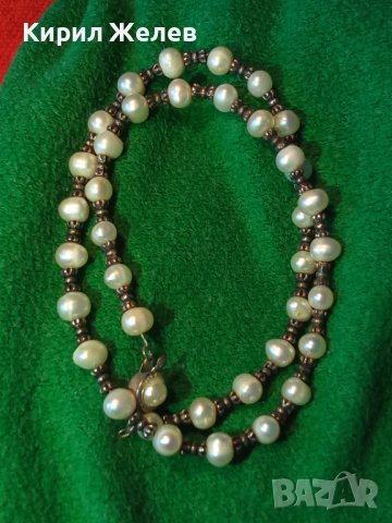 СТАРО ФИНО РЕТРО - АРТ ПЕРЛЕНО КОЛИЕ ЕСТЕСТВЕНИ РЕЧНИ ПЕРЛИ 34674, снимка 10 - Колиета, медальони, синджири - 39139811