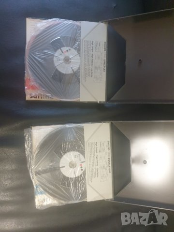 Лот от 2бр 18см магнетофонни ролки Philips С ленти и кутии. , снимка 4 - Други - 41241795