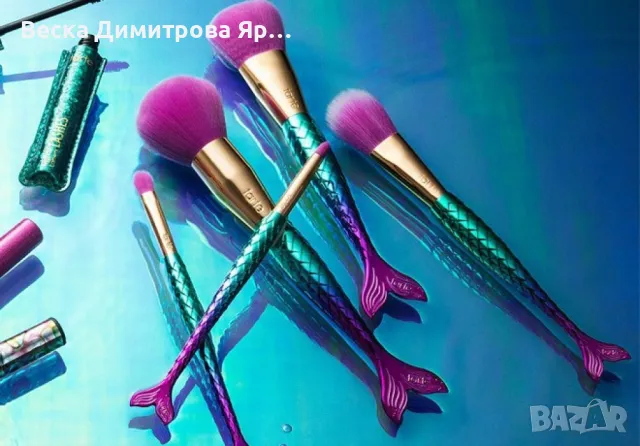Специална колекция от 5 броя четки за грим тип Русалка HZS96, снимка 11 - Козметика за лице - 47728533