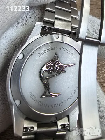ЦЕНА САМО ЗА ДНЕС!!! Zelos Swordfish 40mm SS 'Crimson Red', снимка 4 - Мъжки - 55811419