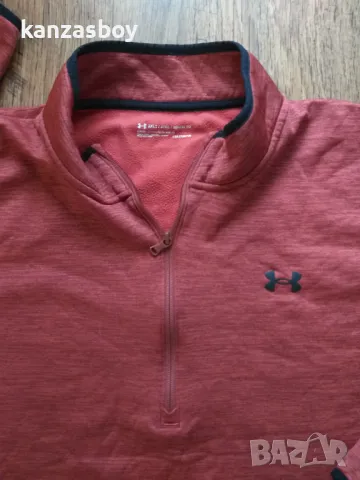 under armour half zip fleece - мъжко голямо горнище 3ХЛ , снимка 3 - Спортни дрехи, екипи - 48708284