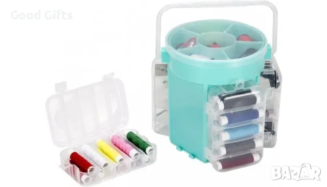 Голям Луксозен комплект Органайзер за шиене от 210 части, снимка 5 - Други стоки за дома - 47508064