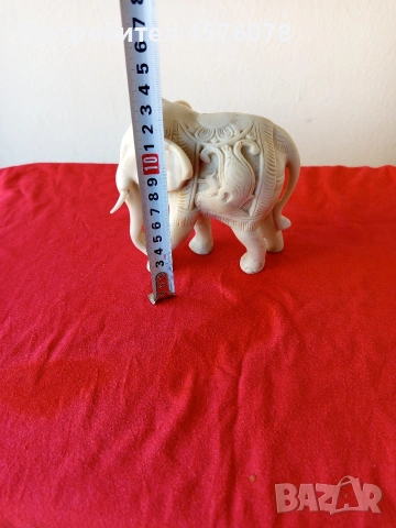 фигура на слон от сапунен мрамор, снимка 5 - Антикварни и старинни предмети - 53766095