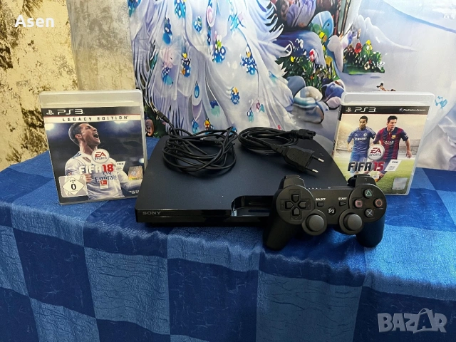 Продавам плейстейшън 3 с 2 игри 