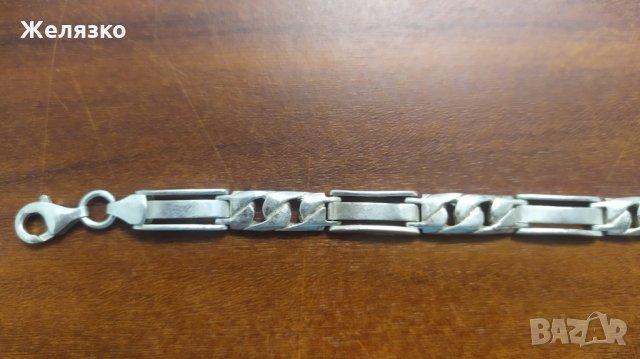 Сребърна гривна, снимка 2 - Колиета, медальони, синджири - 33812174